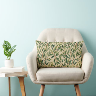 Graceful Willow Branches Lumbar Cushion