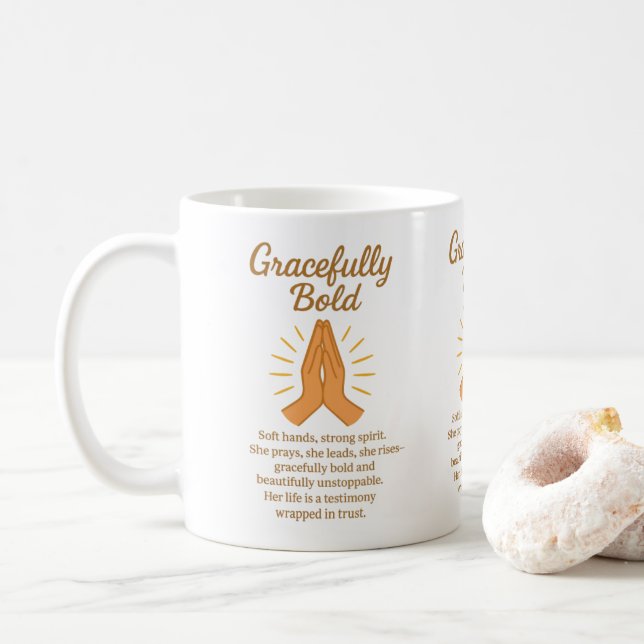 Gracefully Bold Coffee Mug (With Donut)