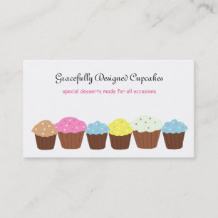 Gracefully Designed Cupcakes Business Card