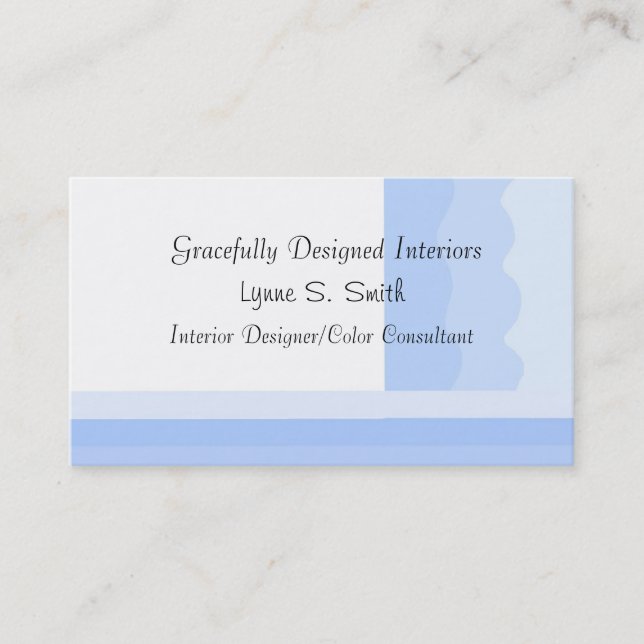Gracefully Designed Interiors Business Card (Front)