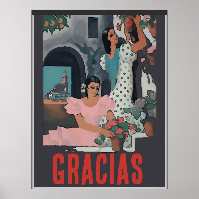 GRACIAS,  Add Text Poster (Front)