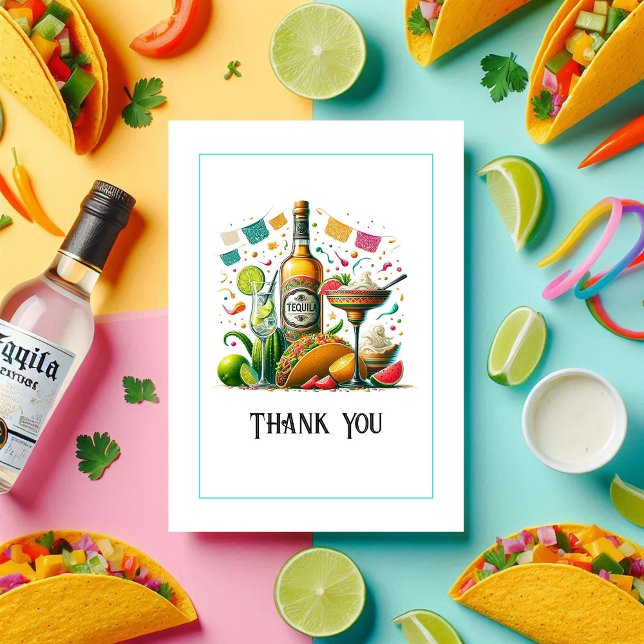 “Gracias, Amigo!” Fiesta-Fresh Thank You Card (“Gracias, Amigo!” Fiesta-Fresh Thank You Card)