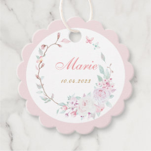 ¡Gracias Bautizo Niña Favour Tags