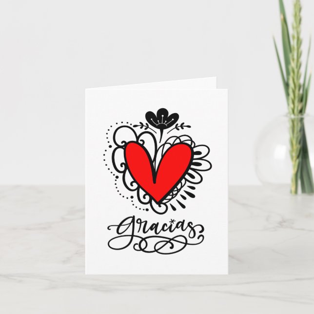 Gracias (de todo Corazón) Note Cards (Front)