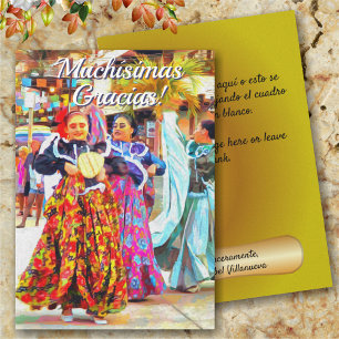 Gracias Mexican Festival Dancers 2549 Card