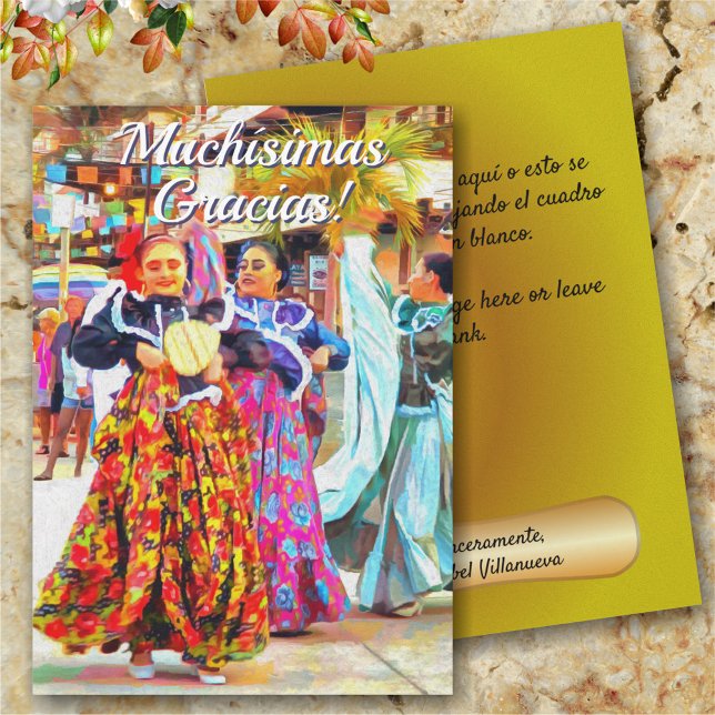 Gracias Mexican Festival Dancers 2549 Card (Creator Uploaded)