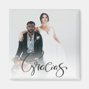 Gracias Photo Thank You Favour Magnet