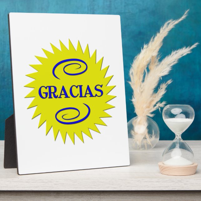 Gracias Plaque (Side)
