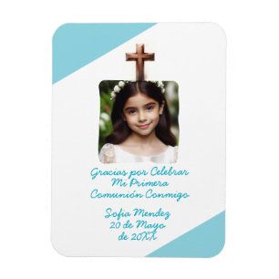 Gracias por Celebrar Mi Primera Comunión con Foto Magnet