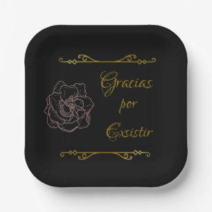 GRACIAS POR EXISTIR GIANT PAPER PLATE