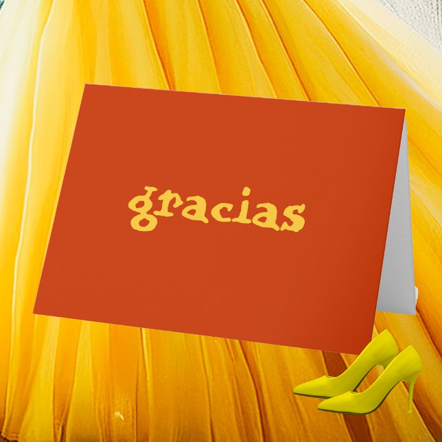 Gracias Spanish Thank You Card (Creator Uploaded)