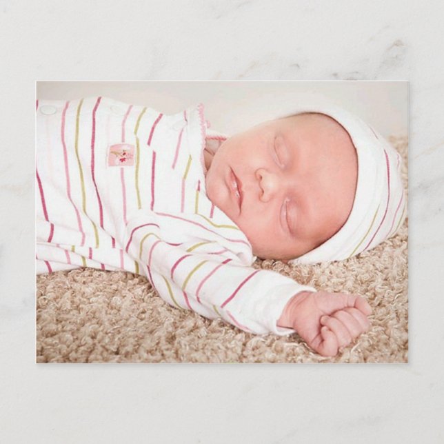 Gracie Anne Birth Announcement Postcard (Front)