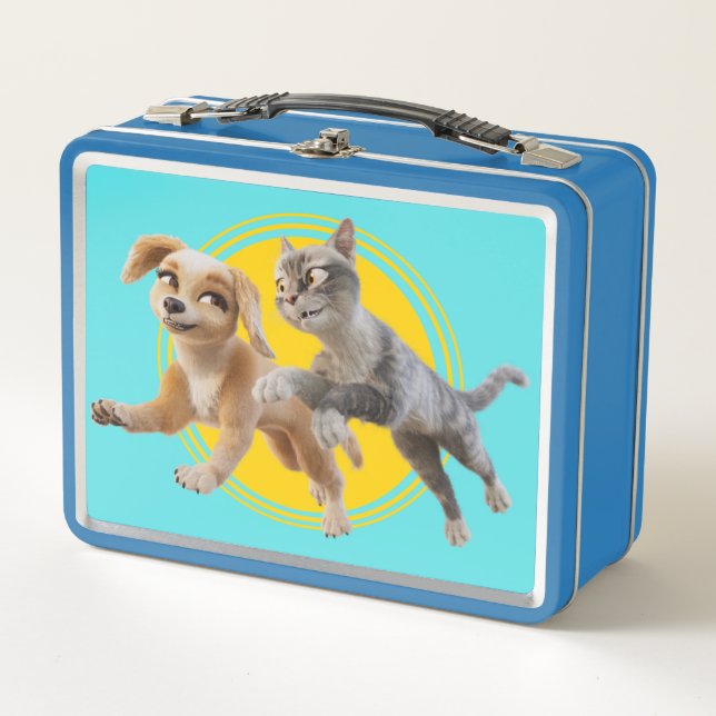 Gracie & Pedro Unleashed Metal Lunch Box (Front)