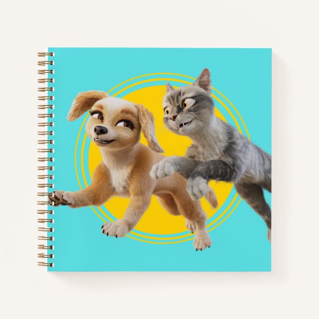 Gracie & Pedro Unleashed Notebook (Front)