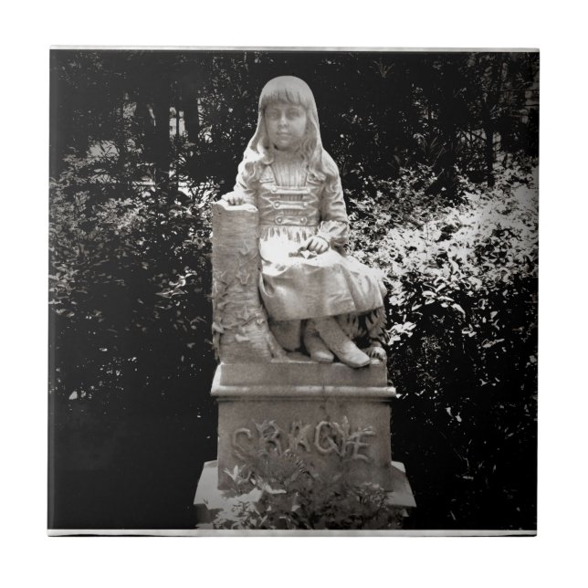 Gracie STatue Ceramic Tile (Front)