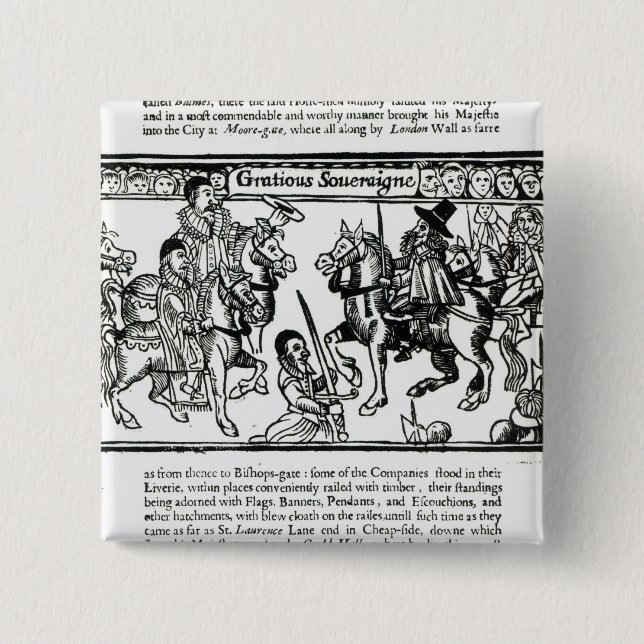 Gracious Sovereign, c.1631 15 Cm Square Badge (Front)