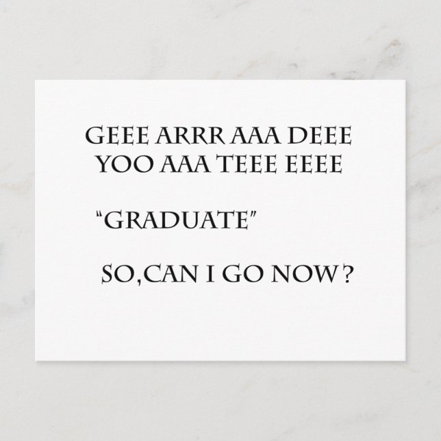 Grad 2011 postcard (Front)