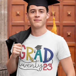 Grad 2023 bold colourful graduation T-Shirt