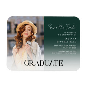 Grad 2023 Photo Graduation Save the Date Magnet