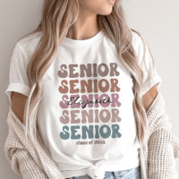 Grad 2023 Senior Class Trendy Stacked Custom Name