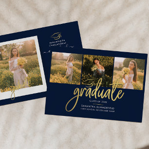 Grad 2025 Photo Collage Graduation Announcement