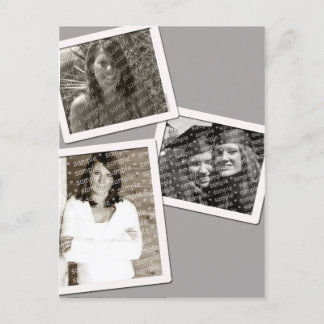 Grad 3 photo frame postcard