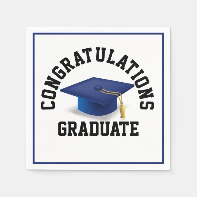 Grad Bash Essentials: Celebrate in Style! Napkin (Front)