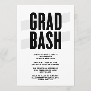 Grad Bash   Graduation Party Invitation