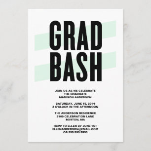 Grad Bash   Graduation Party Invitation