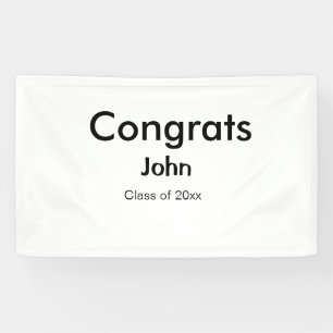 grad boy add name congrats date year text banner