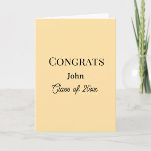grad boy add name congrats date year text card
