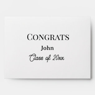grad boy add name congrats date year text envelope