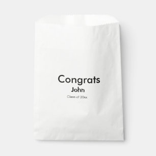 grad boy add name congrats date year text favour bag