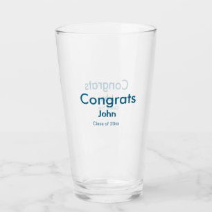 grad boy add name congrats date year text glass