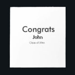 grad boy add name congrats date year text notepad<br><div class="desc">design</div>