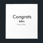 grad boy add name congrats date year text notepad<br><div class="desc">design</div>
