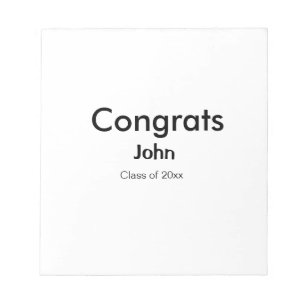 grad boy add name congrats date year text notepad
