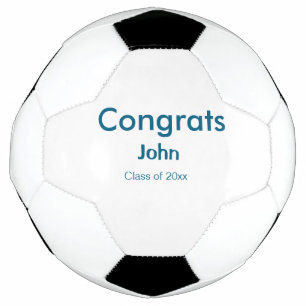 grad boy add name congrats date year text soccer ball