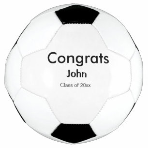 grad boy add name congrats date year text soccer ball