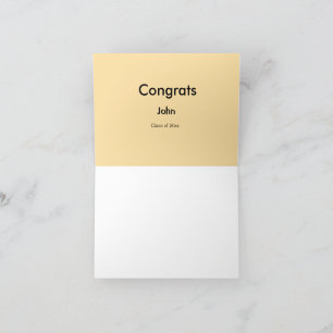 grad boy add name congrats date year text thank you card