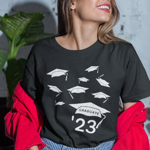 Grad Cap Confetti Class of '25 Graduate T-Shirt