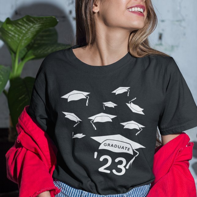 Grad Cap Confetti Class of '25 Graduate T-Shirt (Creator Uploaded)