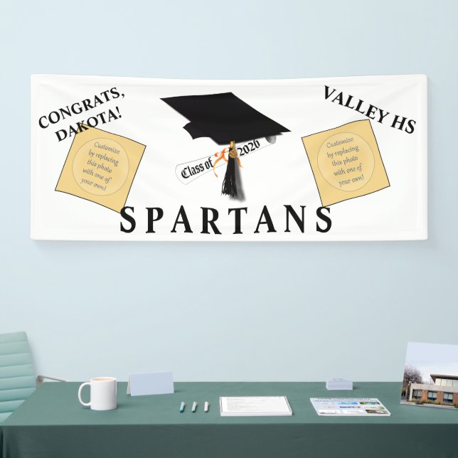 Grad Cap Diploma Class of 2026 Banner (Tradeshow)