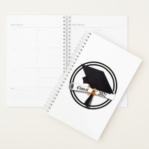 Grad Cap Diploma Class of 2027 Graduation Planner
