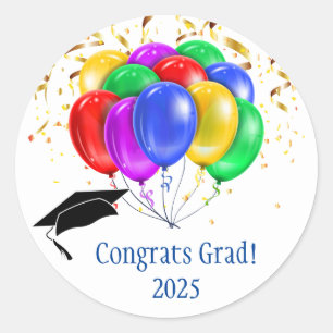 Grad classic round sticker