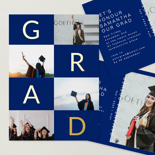 GRAD COLOR BLOCKS MULTI Photo BLUE Gold (Creator Uploaded)