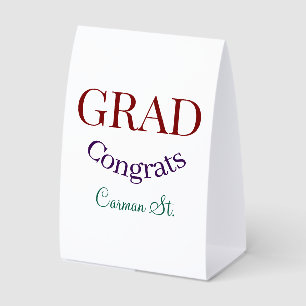 grad congrats mauve purple bold year 20XX graduate
