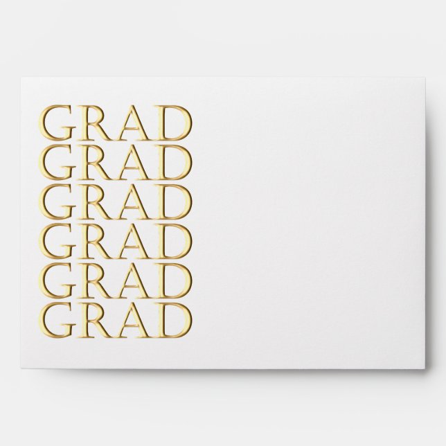 GRAD Envelope in Gold (Front)
