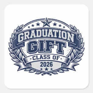 Grad Gift – Perfect Graduation Celebration Square Sticker