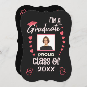 Grad Graduate Photo Graduation Class Personalise  Invitation